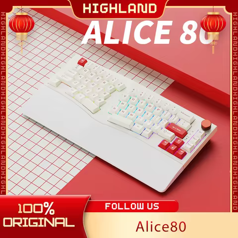 Feker Alice80 Keyboard Wired/Wireless Hot-Swap Custom Gaming Mechanical Keyboards Rgb Ergonomics Sup