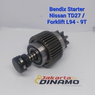 Bendix Starter Nissan TD27 / FORKLIFT L94 - 9T