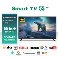 ทีวี 50 นิ้ว สมาร์ททีวี Smarttv 4K WiFi HDR+ Android 12.0 ทีวี 43 นิ้ว ทีวี 50 นิ้ว Smart TV โทรทัศน