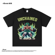 Dragon Ball Goku Printed T-Shirts Ed Sports Pure milk fiber Digital Direct Print Ins Short Sleeve T-