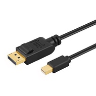 Mini DisplayPort to DisplayPort Cable, Gold Plated 6 Feet Mini DP to DP Cable Support 4K Resolution,