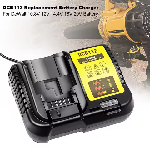 NEW DCB112 Battery Charger for Dewalt 10.8V 14.4V 18V DCB180 DCB120 DCB127 DCB200 DCB206 DCB205 DCB2