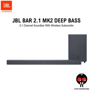(JBL MALAYSIA) JBL Bar 2.1 MK2 Deep Bass 2.1 Channel Soundbar With Wireless Subwoofer
