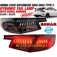 Honda Civic FL5 Hatchback 2022 2023 2024 TYPE R rear Dynamic Tail Lamp light LED taillamp taillight 