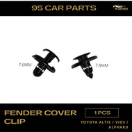 Fender Cover Clip Original Quality Honda City TMO / Toyota Vios, Altis, Alphard 1pcs