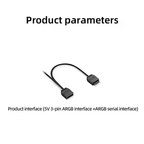 DT21 ATX 24Pin ARGB Adapter 90° Converter 5V 3Pin ARGB 24Pin Female to Male Power Adapter DIY for De