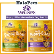 Wellness Puppy Bites Grain-Free Dog Treats | Lamb Salmon 3oz  | Chicken Carrot 6oz