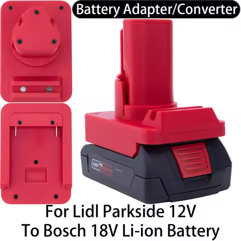 Adapter for Lidl Parkside 12V Li-ion Tool to Bosch 18V Li-ion Battery Adapter Converter Power Tool A