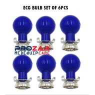 ECG BULB SET OF 6PCS BLUE SLIP SCREW TYPE