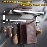 Bathroom Towel Rack Toilet Towel Hanger Stainless Steel 304 Towel Rack 40cm/ 50cm/ 60cm/ 70cm/80
