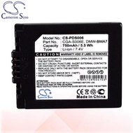 CameronSino Battery for Panasonic Lumix DMC-FZ18 / DMC-FZ18EB-K Battery 750mah CA-PDS006