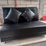 sofabed minimalis / sofa bed modern murah / sofa single tegal pemalang - viola oscar/kulit