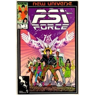 PSI Force 1, 8 (1986-87) Intro PSI Force. 1980's Marvel comic books