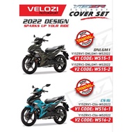 Y15ZR V2 EXCITER YSUKU YAMAHA - FULL BODY COVER SET SIAP STICKER TANAM HIJAU LUMUT / PETRONAS GREEN 