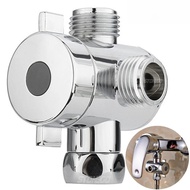 Multifunction 3 Way Shower Head Diverter Valve G1/2 Three Function Switch Adapter Connector