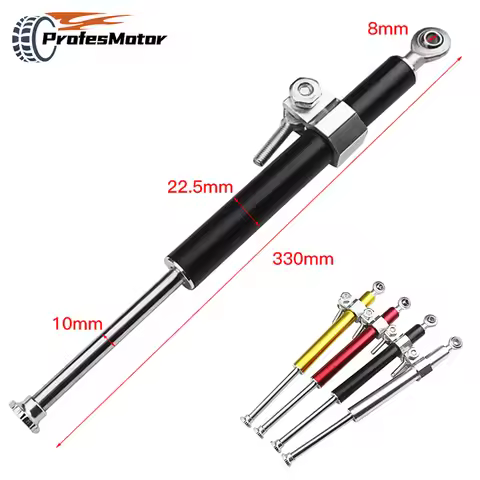 Aluminum Alloy 4 Colors Universal 330MM Shock Absorber Direction Damper Accessories Fork Stabilizer 