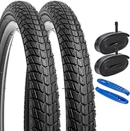 YunSCM 2 Pcs,20x1.75 Bike Tires,20x1.75 47-406 Bike Tyres + 20x1.50/1.75 Bike Inner Tube Schrader Va