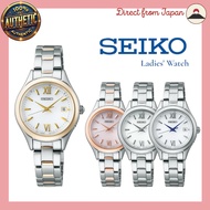 Seiko Selection S Series Women's Solar Atomic Round Face Watch