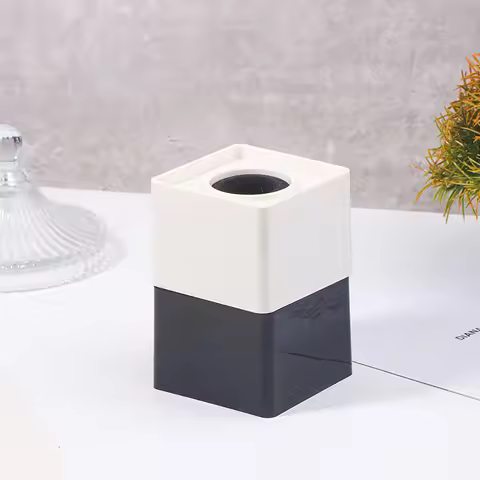 /KQM/1pc Square Microphone Flag Mic Station Cube Interview Box Holder Reporter Decor Flags News Acce