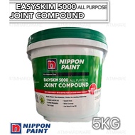 NIPPON PAINT Easyskim 5000 All Purpose Joint Compound 5KG Wall Cement Plaster Putty Filler Simen tutup Lubang Dinding补墙