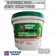 NIPPON PAINT Easyskim 5000 All Purpose Joint Compound 5KG Wall Cement Plaster Putty Filler Simen tut