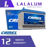 CAMEL NS70RS/LS 80D26RS/LS Car Battery Kereta Bateri For TOYOTA/HONDA/PROTON/KIA/HYUNDAI/FORD/MAZDA