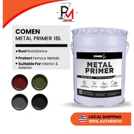 COMEN Metal Primer 18 Liter Interior & Exterior Oxide Paint Metal Iron Steel Paint Cat Besi Cat Anti