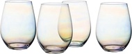 Elle Décor 229818-4ST Kiara Stemless Goblets 3.6x4.9" Luster