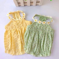 『27Pets』Summer Green and Yellow Color Pet Dresses with Lantern Design Dog Shirt Cats Supply