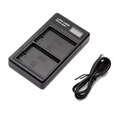 Dual USB Battery Charger with LCD Display for Nikon EN-EL14 Df D5600 D5500 D5300 D5200 D5100 D3500 D