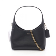 [Pre-owned] COACH Brooklyn 23 handbag, CW614B4/BK, black leather, 2-way shoulder bag, women's, brand