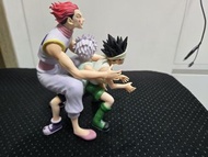 正版散裝 一番賞全獵人貪婪島 小傑奇犽西索 last賞 合體 ****缺底座 默認有瑕疵蹭色