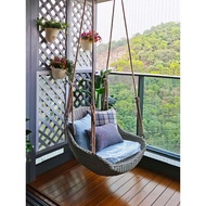 Hanging Basket Chair Indoor Swing Household Lazy Hammock Rocking Chair Balcony Cradle Chair Rattan C