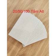 (20/50/100 A6 Sheets) 1200gsm 3-Layer Cardboard Cardboard Sheet for Making Handmade Items, Scrapbook