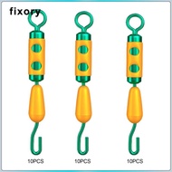 fixory 10x Fishing Barrel Swivels Saltwater Freshwater Lightweight Accessories Stainless Steel Essen
