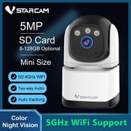 Vstarcam 5MP HD Smart 5/2.4GHz Dual-band WiFi IP Camera Indoor Security Home CCTV Surveillance Porta