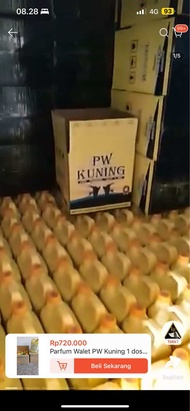 Parfum Walet PW Kuning 1 dos (isi 5 jerigen) pw kuning Asli / Parfum PW Kuning / parfum Walet / auda