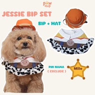 Pawship Jessie Toy Story Bip + Hat / Jessie Character Cowboy Costume / Costume for Female Pets
