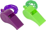 OFXDD Loud Coach Whistle - Pack of 2 - Plastic Professional Sport Whistle - Coaches Lanyard Whistle