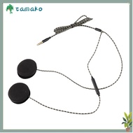 TAMAKO ​​3.5mm Wired Headset​​, ​​3.5mm Wired Audio System for Headgear ​​Universal Motorcycle Audio
