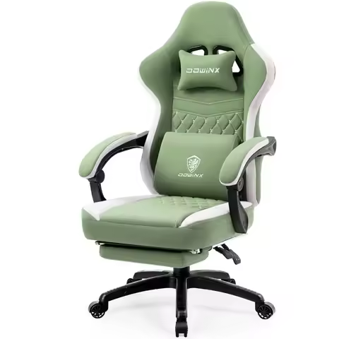 Gaming Chair Breathable Fabric Game Chair with Gel Pad and Storage Bag, Comfortable Gamer Chair with