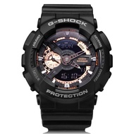 Casio Ga-110Rg-1A G-Shock Black Rose Gold 200M World Time Watch