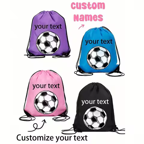 Custom Gym Bag, a Soccer Gym Bag, a Drawstring Storage Custom Gym Bag, a Multifunctional Outdoor Gym