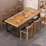 Simple Simple Table Chair Eating Nordic Combination Iron Dining Table Small Apartment Rectangular U6