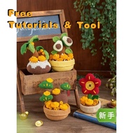 Handmade diy Beautiful Meaning Gift Wool Crochet Material Package Self-woven Simulation Flower Prese