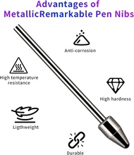 Galaxy Tab S Pen (Titanium Alloy) Metal Nibs/Tips Replacement for Samsung Galaxy Tab S10 Ultra/S10+/