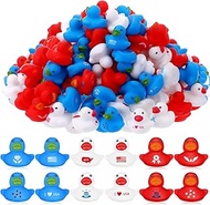 Junkin 300 Pcs Mini Rubber Ducks 1.57 Inch Small Rubber Ducks in Bulk Festive Rubber Ducks for Birth