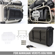 For Kawasaki Versys650 Versys 650/1000 Motorcycle Toolbox Tool Box Waterproof Side Decorative Box Fi