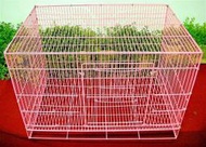 ==臻品寵物鳥園==粉紅2呎長方型可開大門款烤漆兔籠.附底盤.適合獅子兔.迷你兔.熊貓兔.西瑪拉雅兔.侏儒兔.垂耳兔等.