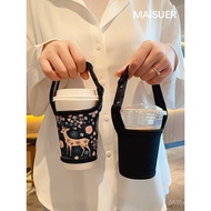 Milk tea cup sleeve, coffee cup sleeve, portable insulated sleeve, hand-held cartoon water cup sleev